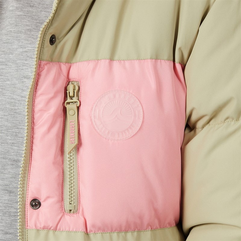 Lagooners Womens Aven Short Puffer Jacket Khaki - Image 5