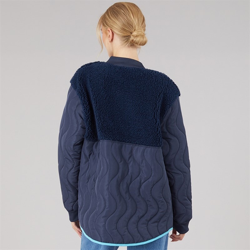 Lagooners Womens Chatsworth Bomber Jacket Navy - Image 2