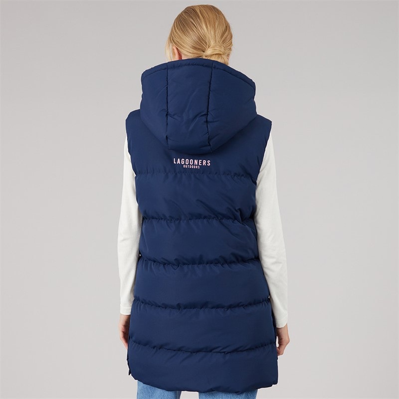 Lagooners Womens Liatris Long Gilet Navy - Image 2