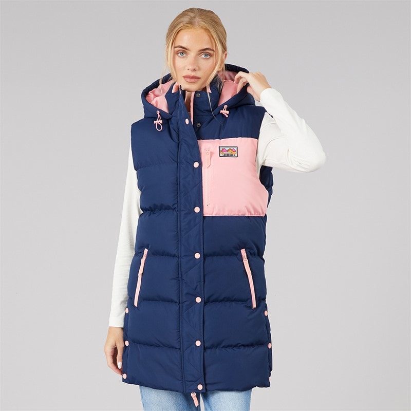 Lagooners Womens Liatris Long Gilet Navy - Image 3