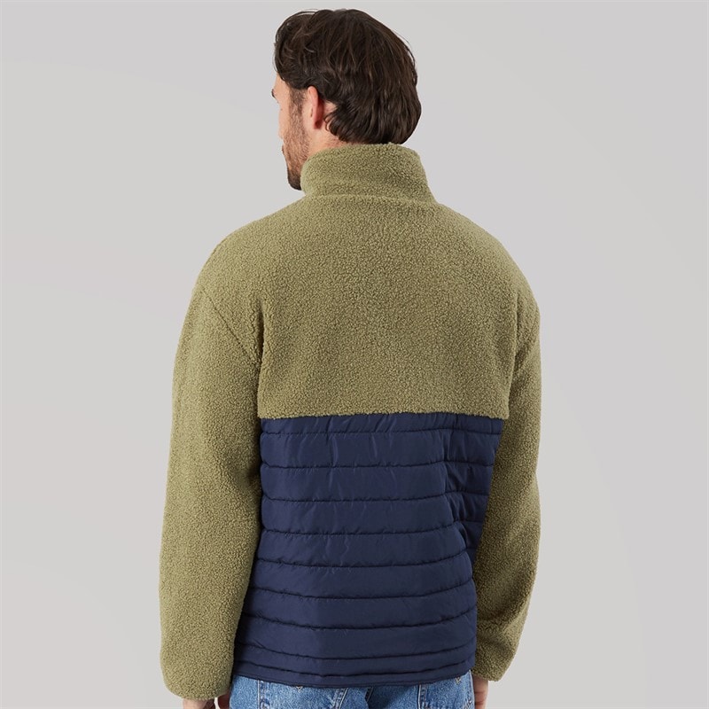 Lagooners Mens Hybrid Jacket Khaki/Mustard - Image 2