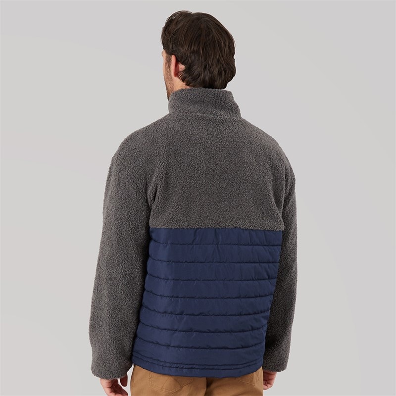 Lagooners Mens Hybrid Jacket Steel Grey/Burnt Orange - Image 2