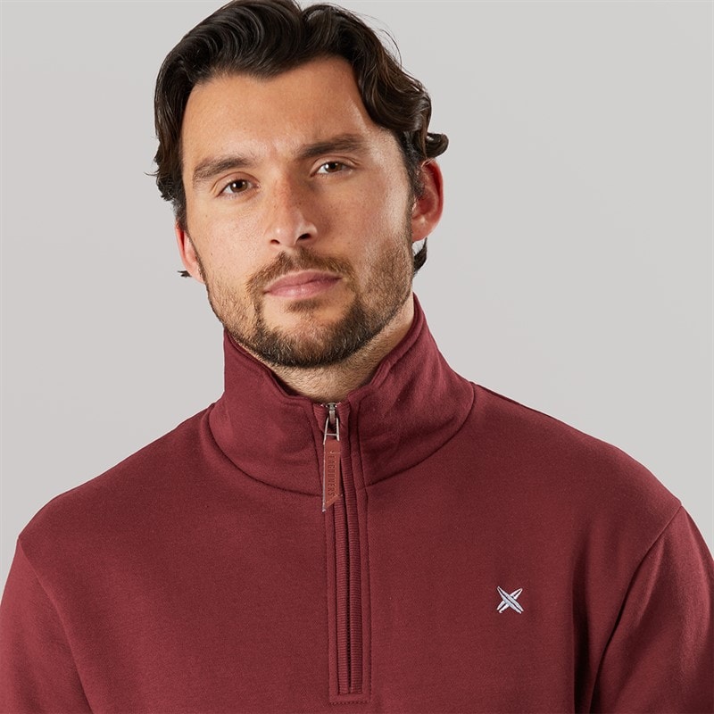 Lagooners Mens Sargasso 2 Funnel Neck Sweat undy Burg - Image 3