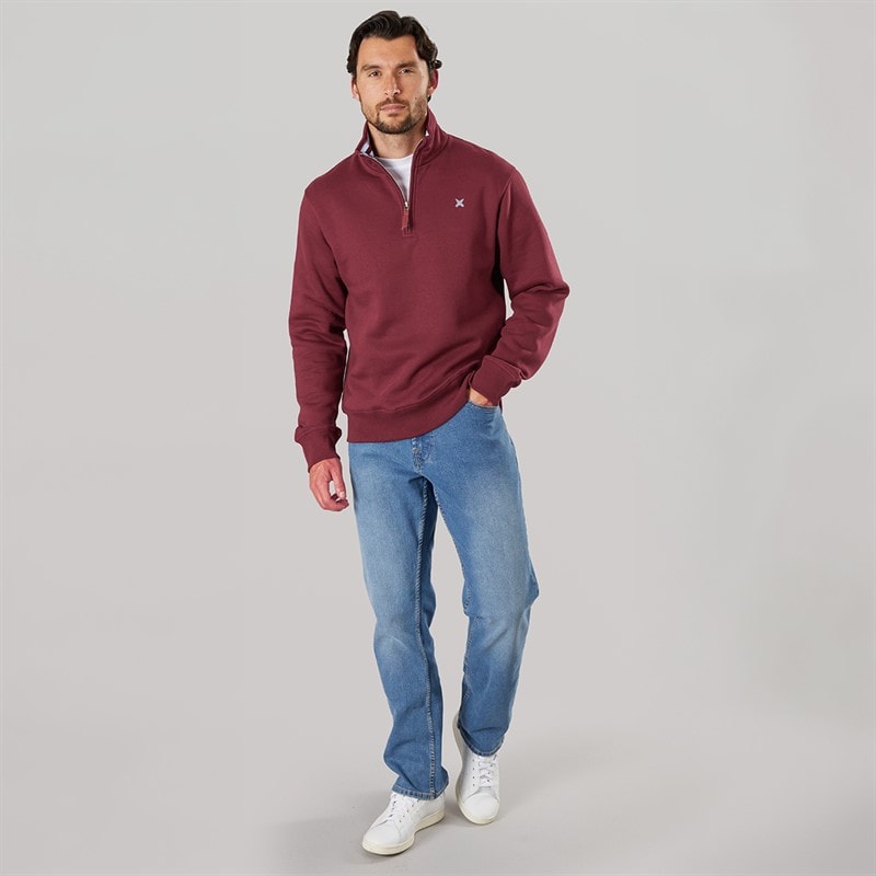 Lagooners Mens Sargasso 2 Funnel Neck Sweat undy Burg - Image 4