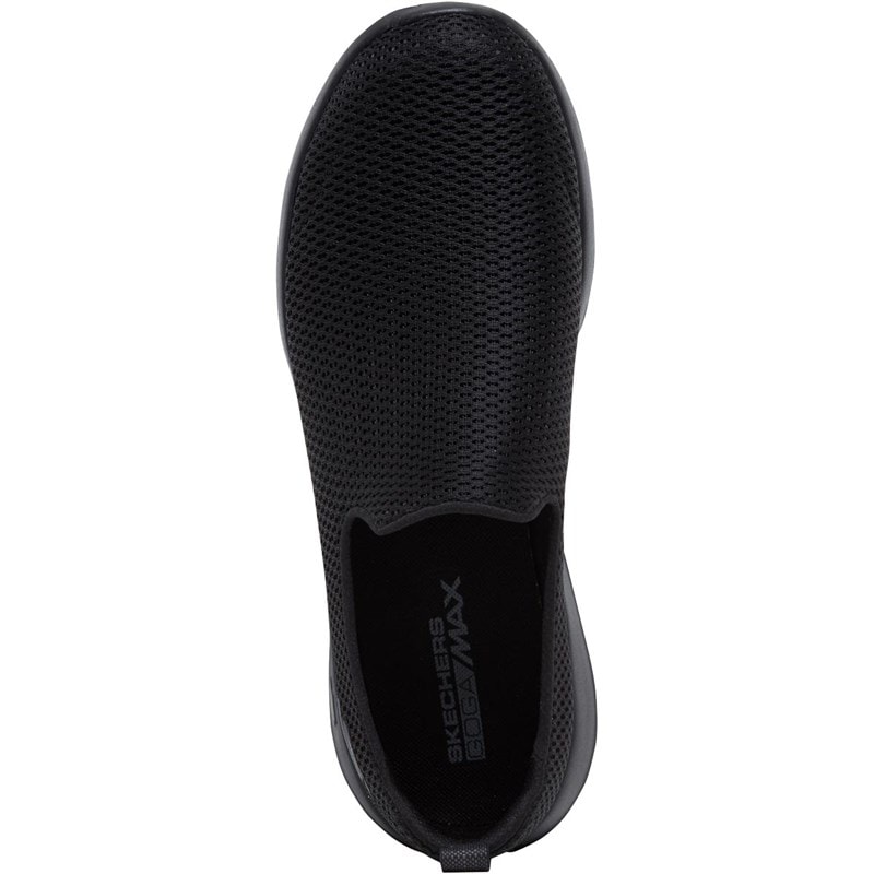 SKECHERS SPORT SKECHERS Mens GOwalk Max Trainers Black/Black - Image 4