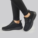 SKECHERS Womens Dynamight Trainers Black/Black