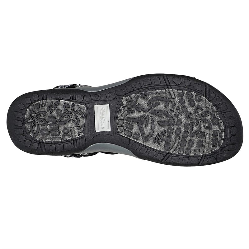 SKECHERS SPORT SKECHERS Womens Reggae Slim Sun Array Sandals Black - Image 2