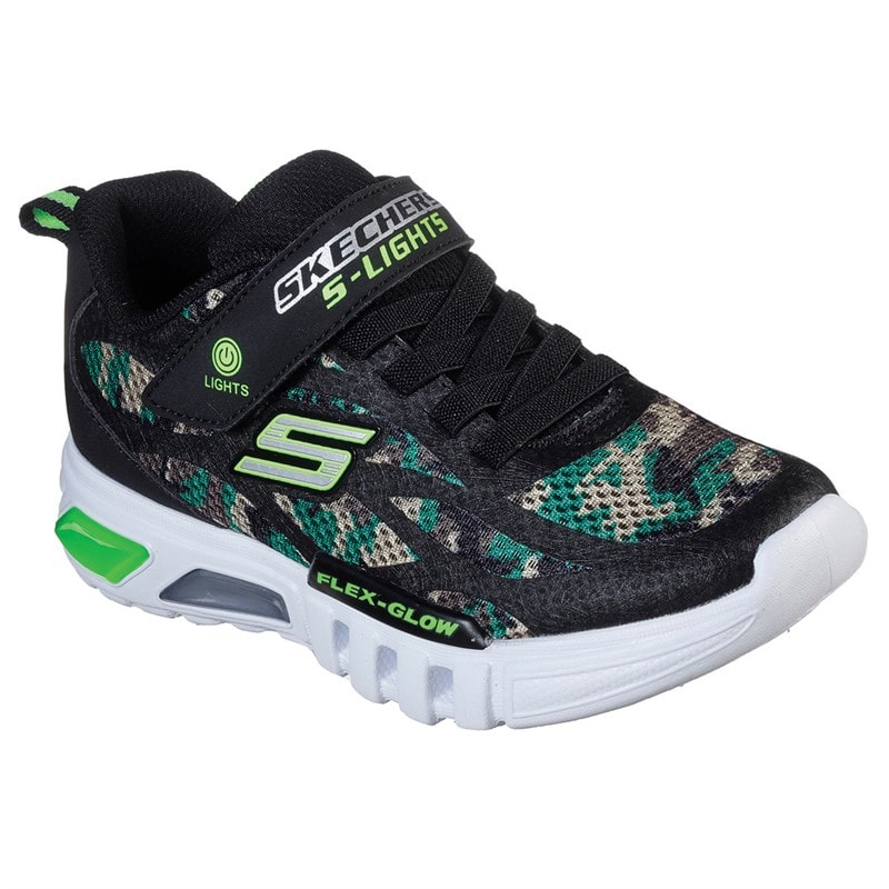 SKECHERS SPORT SKECHERS Infant Boys Flex Glow Rondler Sneakers Camouflage - Image 3