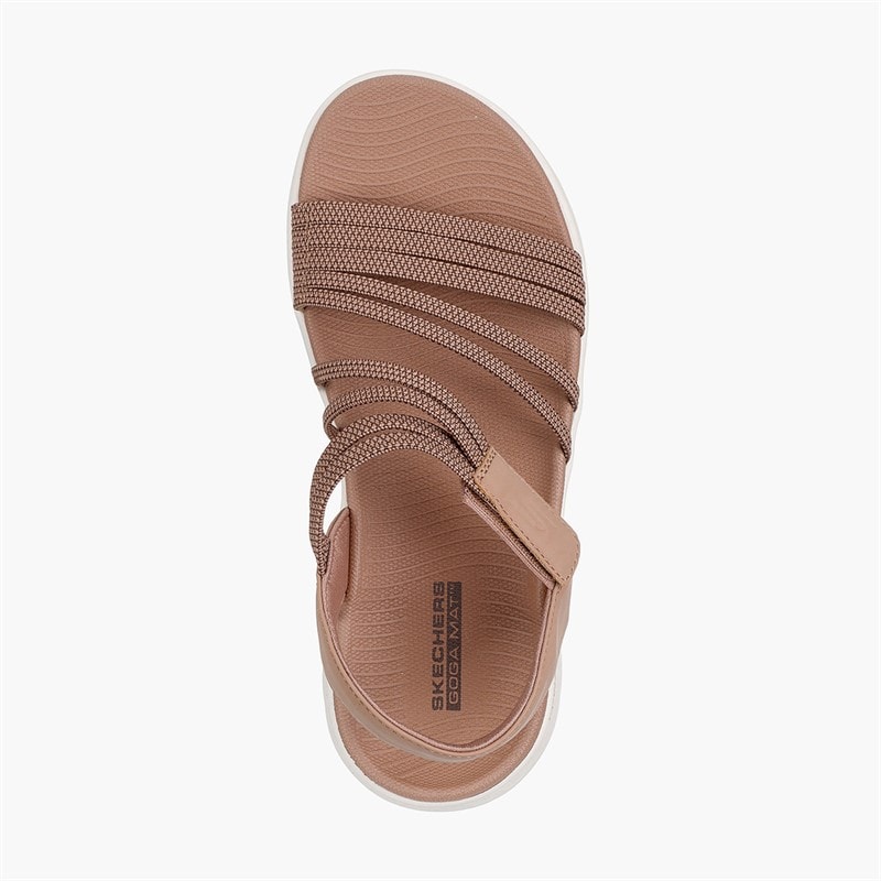 SKECHERS Womens Go Walk Flex Sandals Natural - Image 4