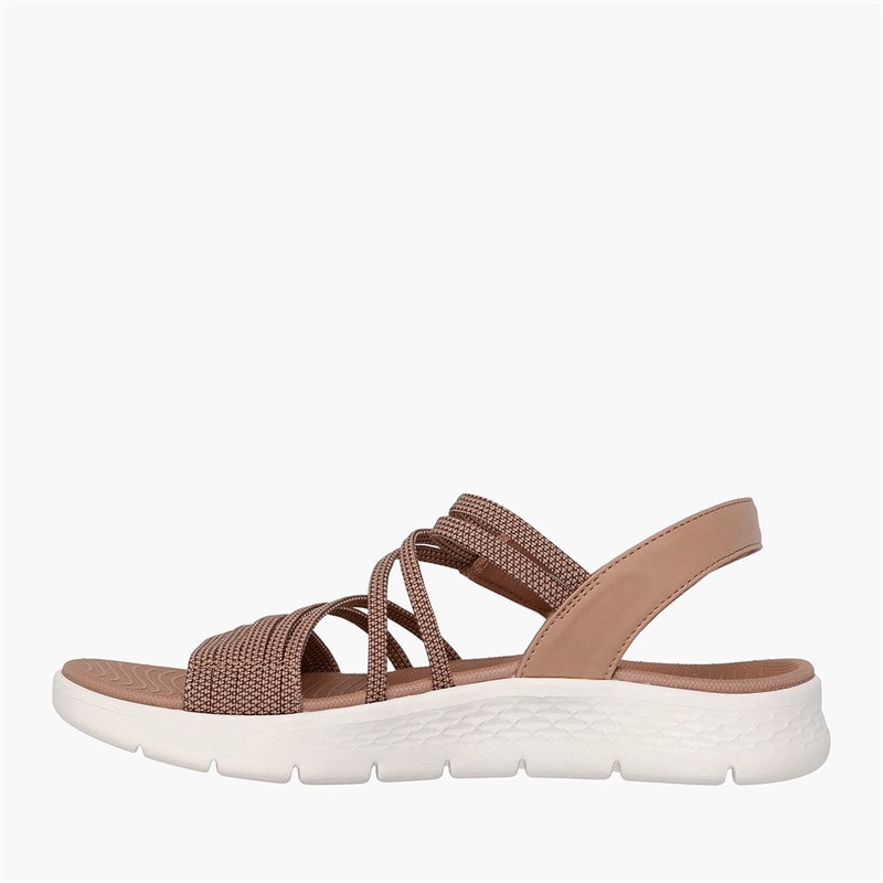 SKECHERS Womens Go Walk Flex Sandals Natural - Image 5