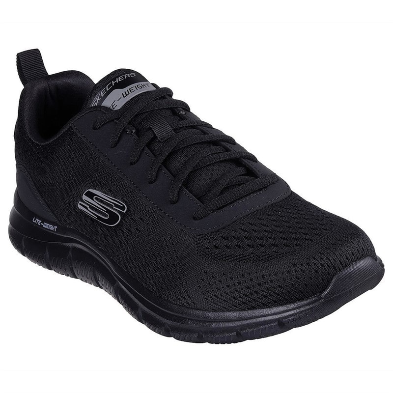 SKECHERS SPORT SKECHERS Mens Track Leshur Sneakers Black - Image 3