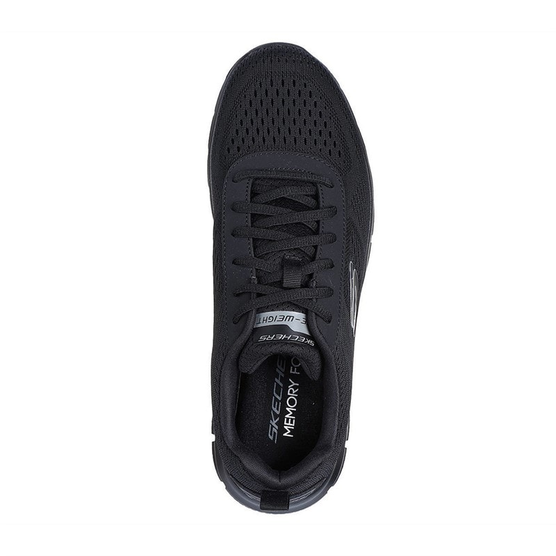 SKECHERS SPORT SKECHERS Mens Track Leshur Sneakers Black - Image 4