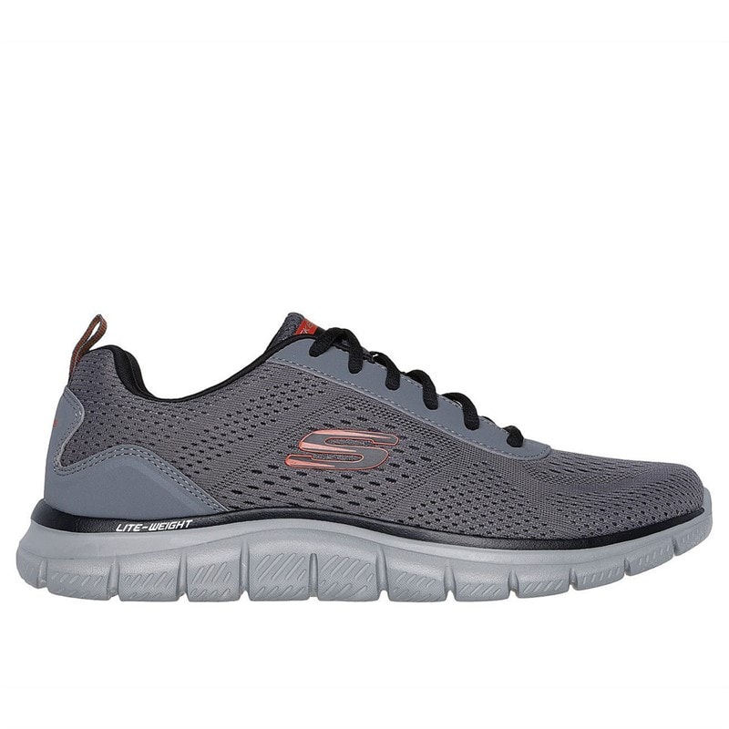 SKECHERS Mens Track Leshur Sneakers Grey