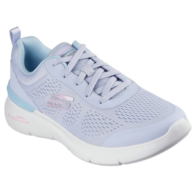 SKECHERS SPORT SKECHERS Womens Skech-Air Dynamight 2.0 New Heights Sneakers Blue - Image 3