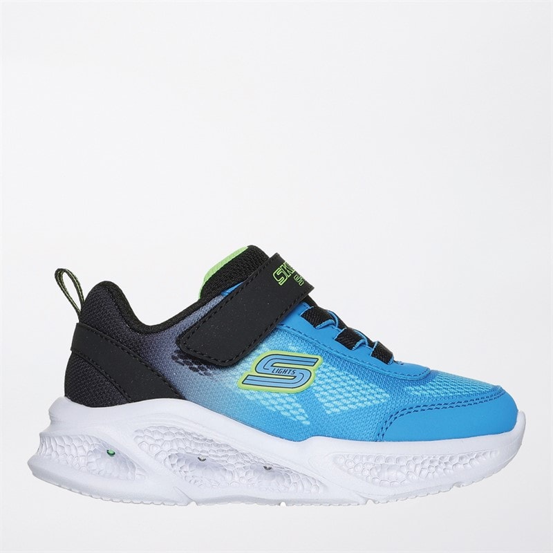 SKECHERS SPORT SKECHERS Infant Boys Meteor Lights Krondox Trainers Blue/Black - Image 1