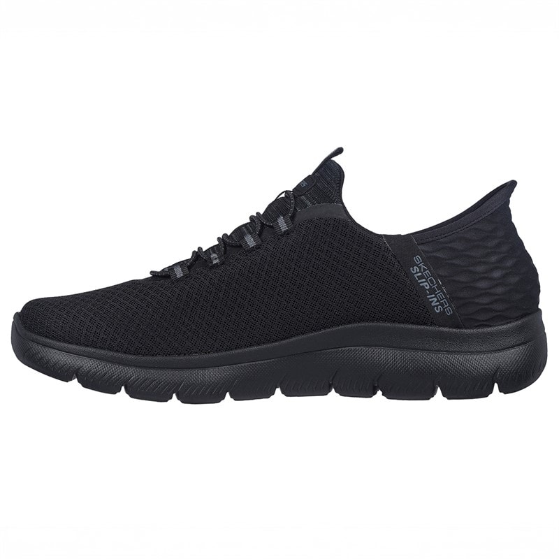SKECHERS SPORT SKECHERS Mens Summit Slip-Ins High Range Sneakers Black - Image 5