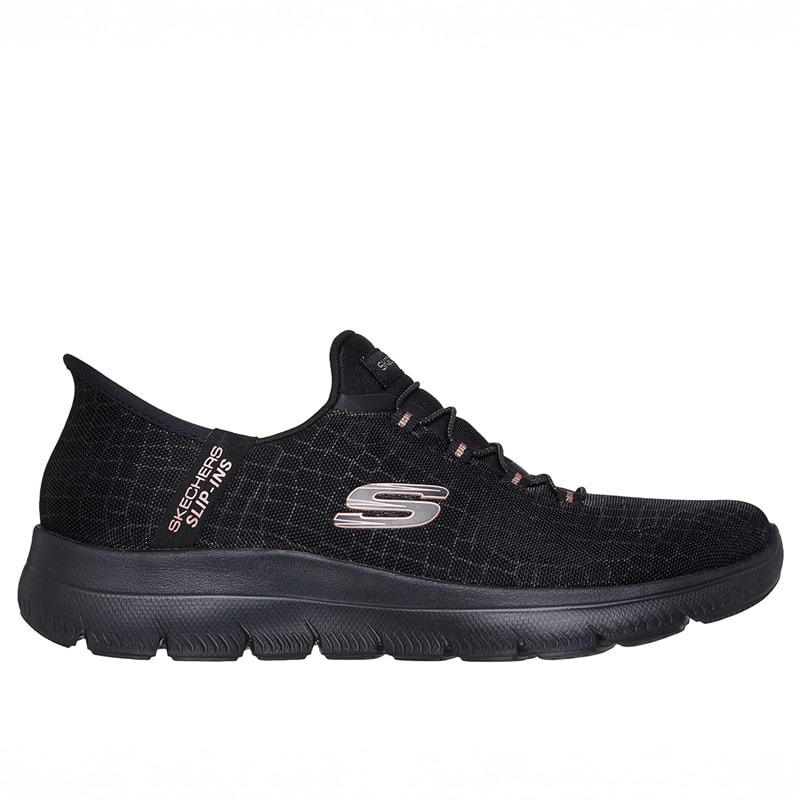 SKECHERS SPORT SKECHERS Womens Summits Classy Night Slip In Sneakers Black - Image 1