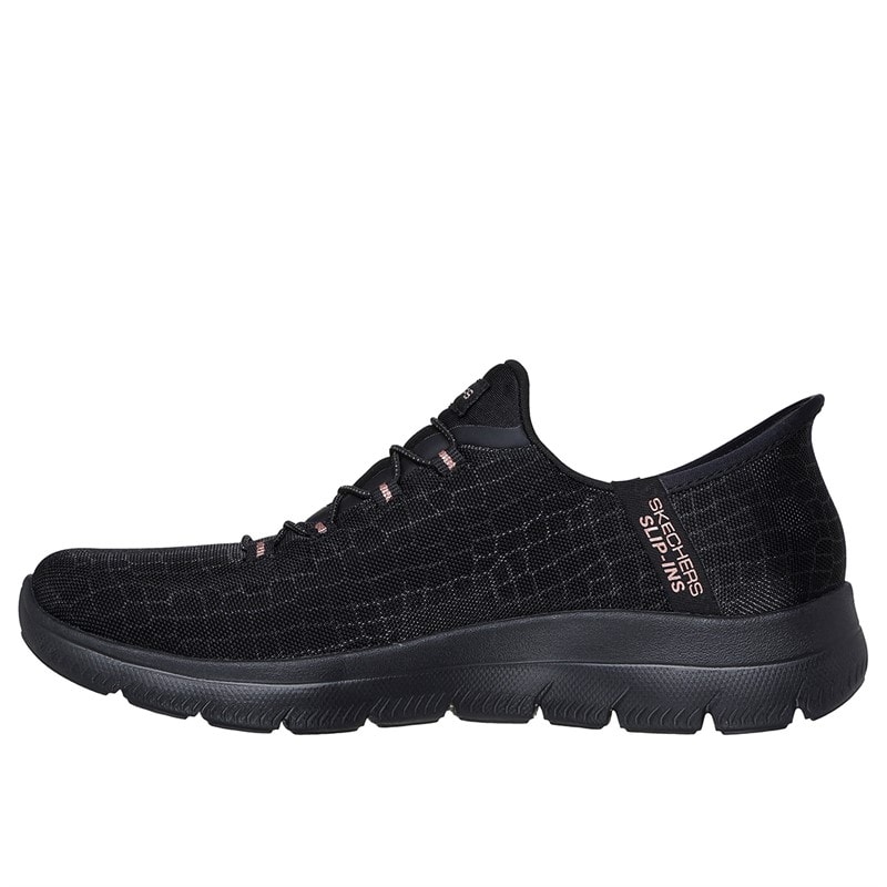 SKECHERS SPORT SKECHERS Womens Summits Classy Night Slip In Sneakers Black - Image 5