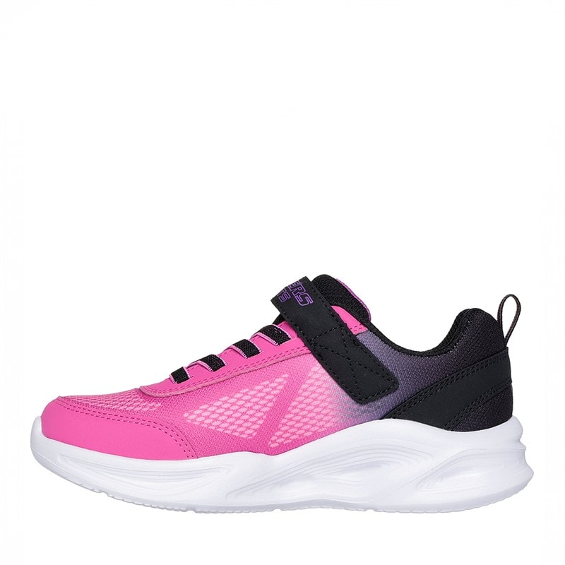 SKECHERS SPORT SKECHERS Girls Sola Glow Ombre Deluxe Sneakers Black - Image 5