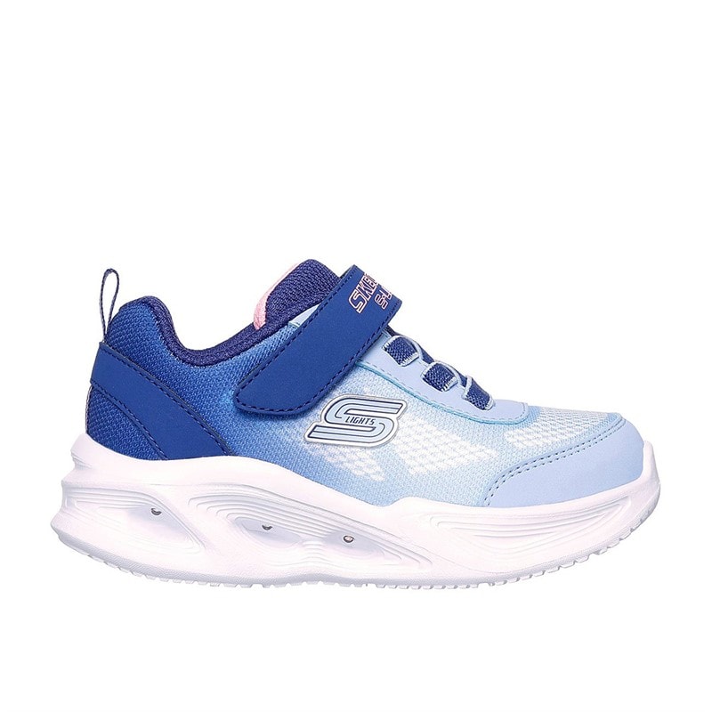 SKECHERS SPORT SKECHERS Infant Girls Sola Glow Ombre Deluxe Sneakers Navy - Image 1