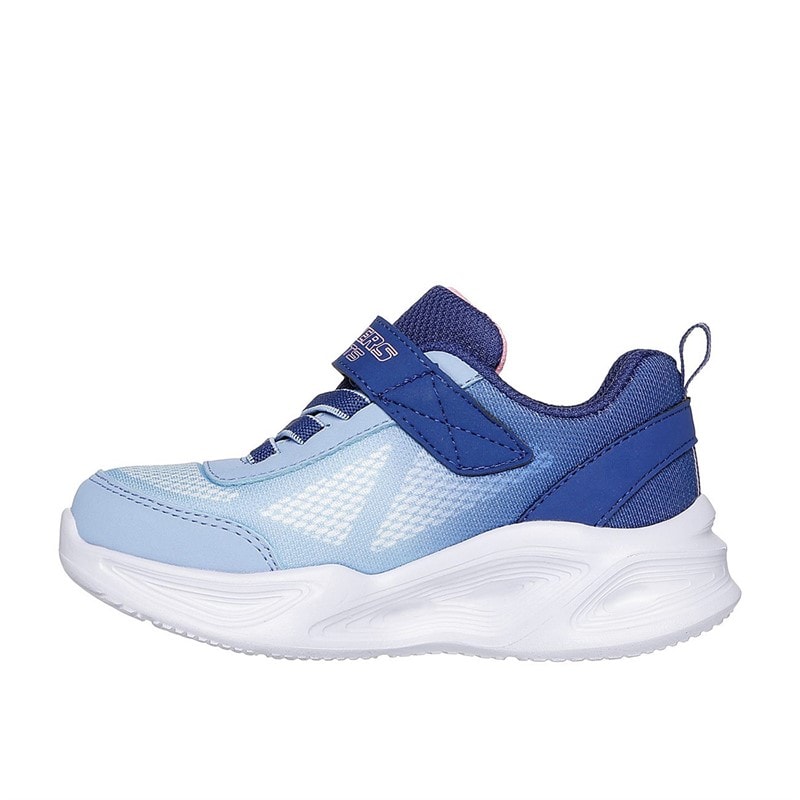 SKECHERS SPORT SKECHERS Infant Girls Sola Glow Ombre Deluxe Sneakers Navy - Image 5