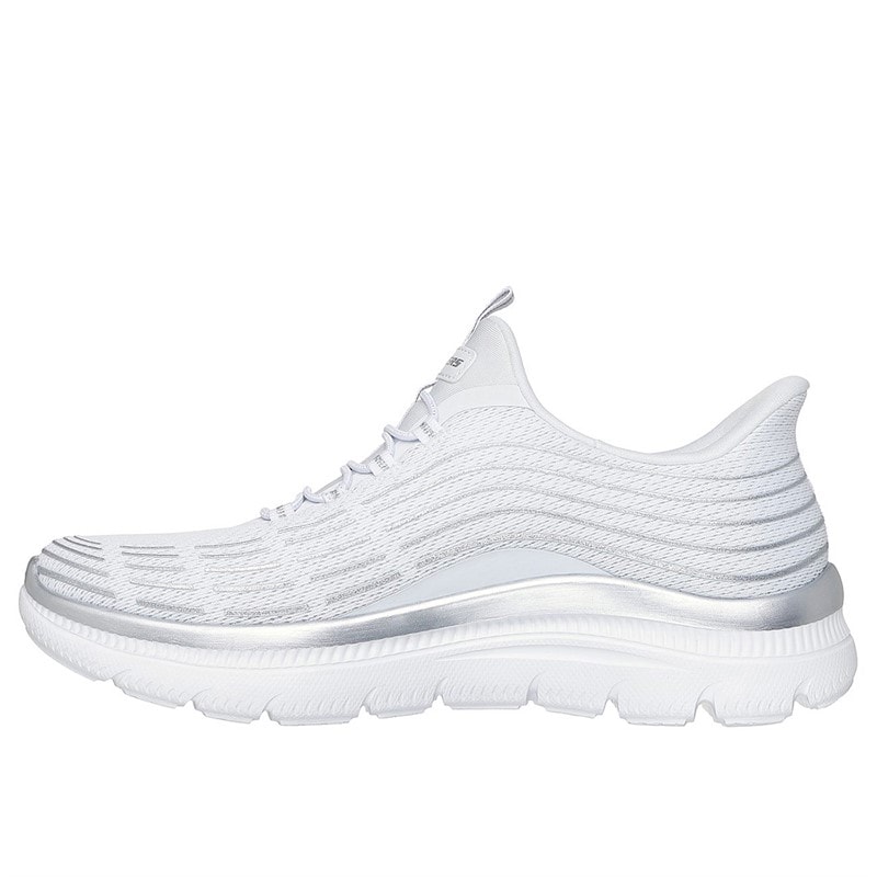 SKECHERS SPORT SKECHERS Womens Slip In Summits Plus Sneakers White - Image 5