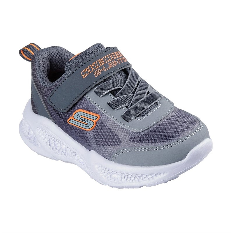 SKECHERS SPORT SKECHERS Infant Boys Meteor-Lights Krendox Sneakers Grey - Image 3