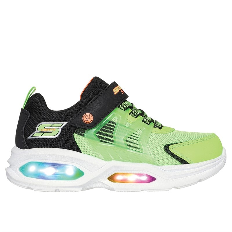 SKECHERS SPORT SKECHERS Boys S Lights: Prismatrons Trainers Lime - Image 1