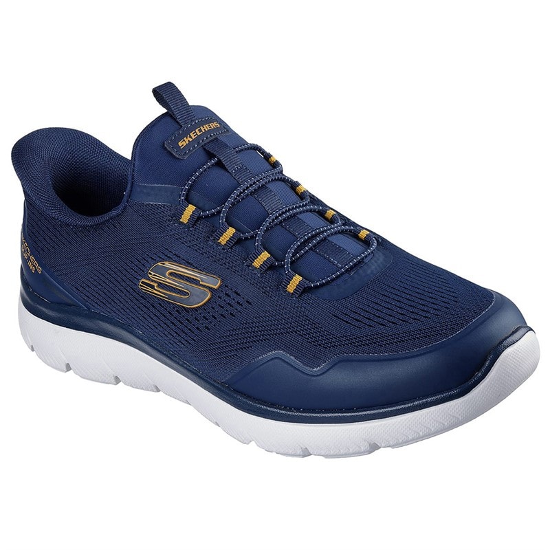 SKECHERS SPORT SKECHERS Mens Skechers Summits Slip In Sneakers Navy - Image 3