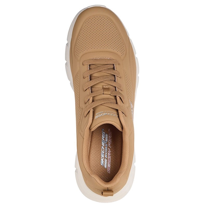 SKECHERS SPORT SKECHERS Mens Bobs B Flex Sneakers Brown - Image 3