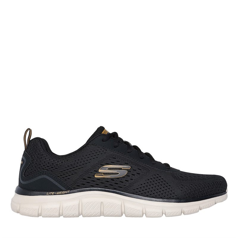 SKECHERS Mens Track Leshur Sneakers Black