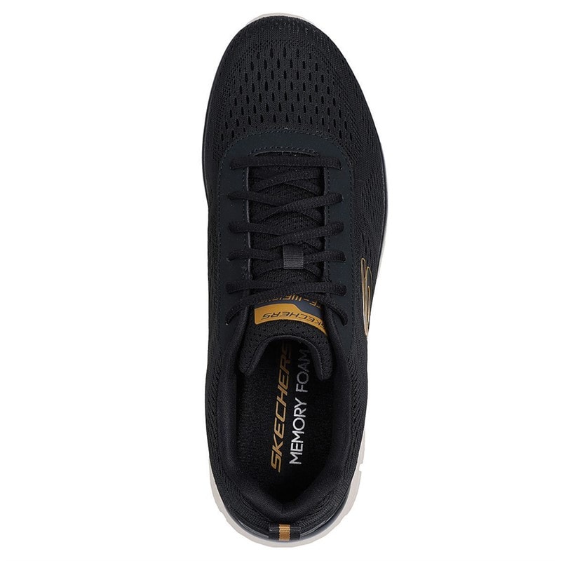 SKECHERS SPORT SKECHERS Mens Track Leshur Sneakers Black - Image 3