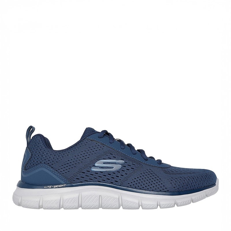 SKECHERS Mens Track Leshur Sneakers Blue