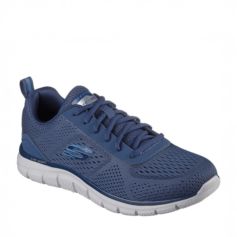 SKECHERS SPORT SKECHERS Mens Track Leshur Sneakers Blue - Image 3