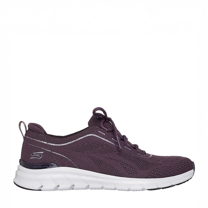 SKECHERS SPORT SKECHERS Womens Pure Flex Midnight Star Sneakers Purple - Image 1