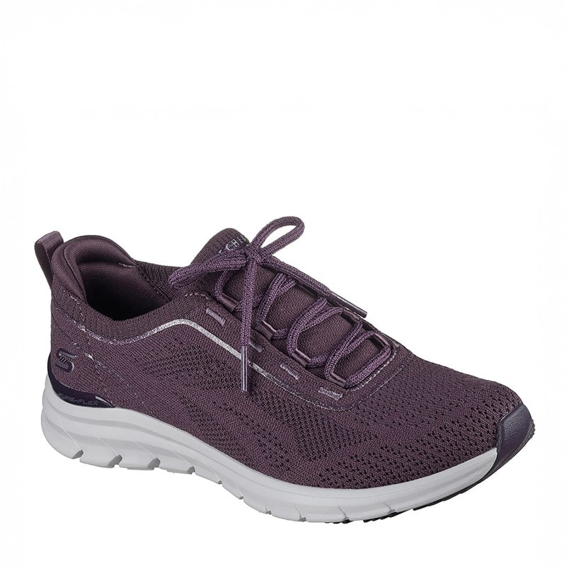 SKECHERS SPORT SKECHERS Womens Pure Flex Midnight Star Sneakers Purple - Image 3