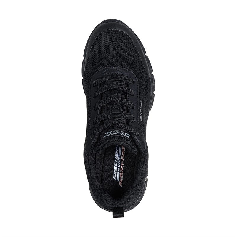 SKECHERS SPORT SKECHERS Mens Bobs B Flex Waterproof Sneakers Black - Image 4