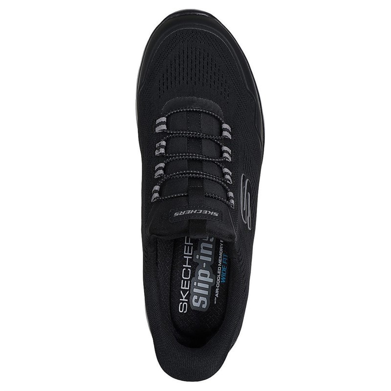 SKECHERS SPORT SKECHERS Mens Summits Slip In Sneakers Black - Image 3