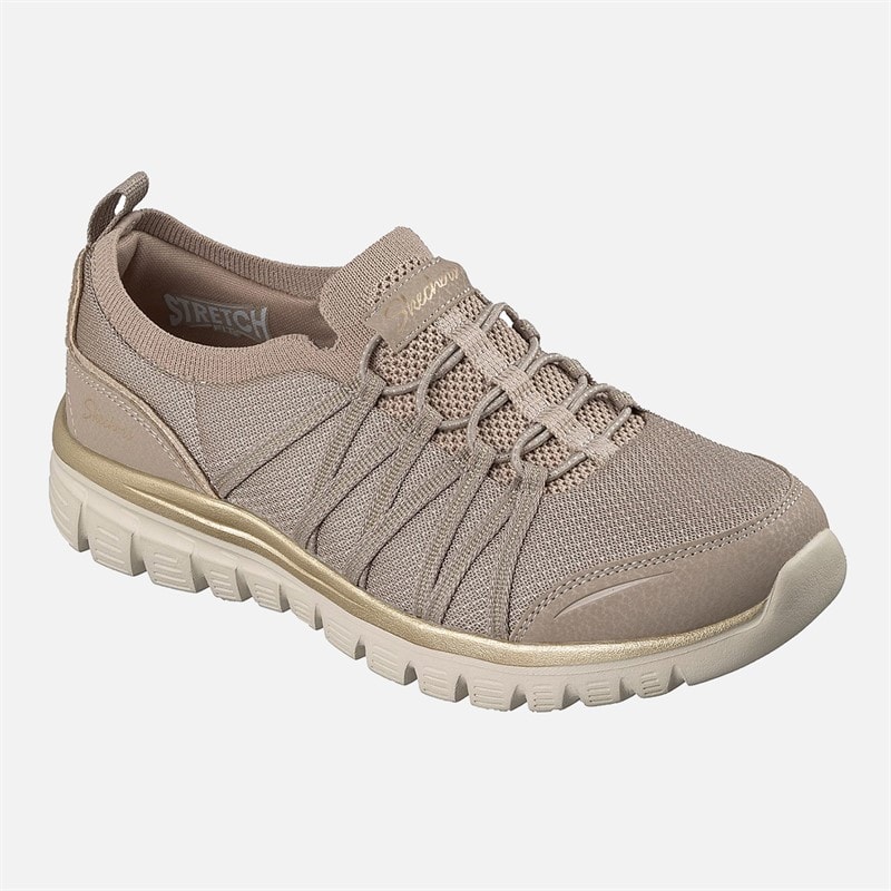 SKECHERS SPORT SKECHERS Womens Graceful Sneakers Natural - Image 3
