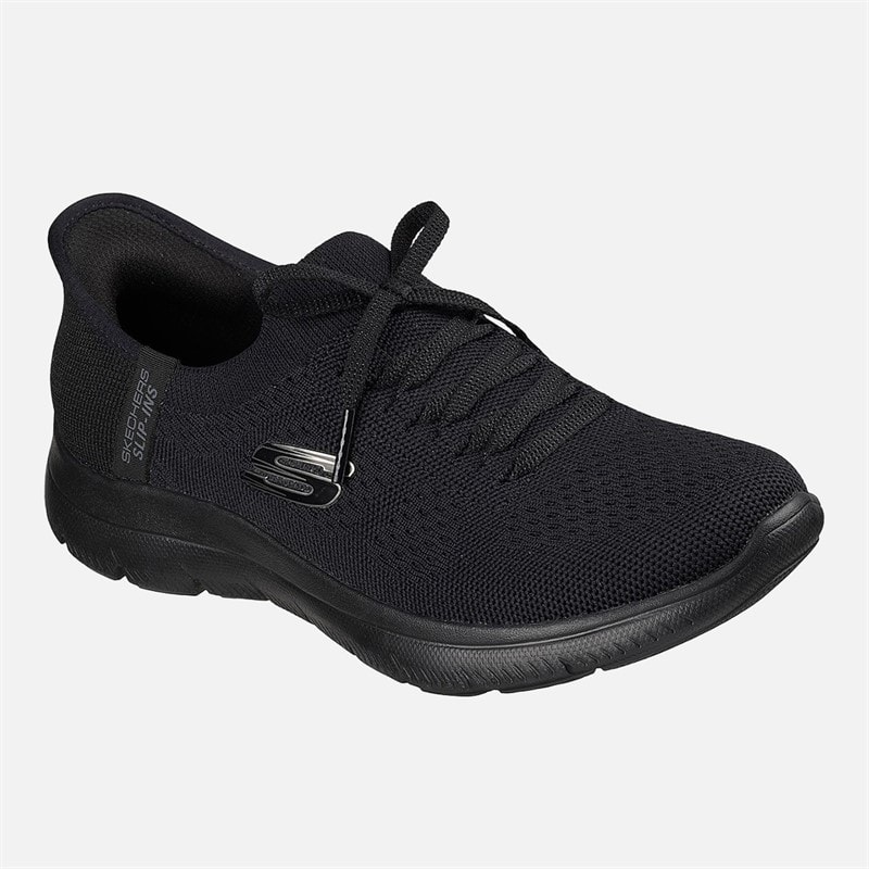 SKECHERS SPORT SKECHERS Womens Summits Slip in New Daily Sneakers Black - Image 3