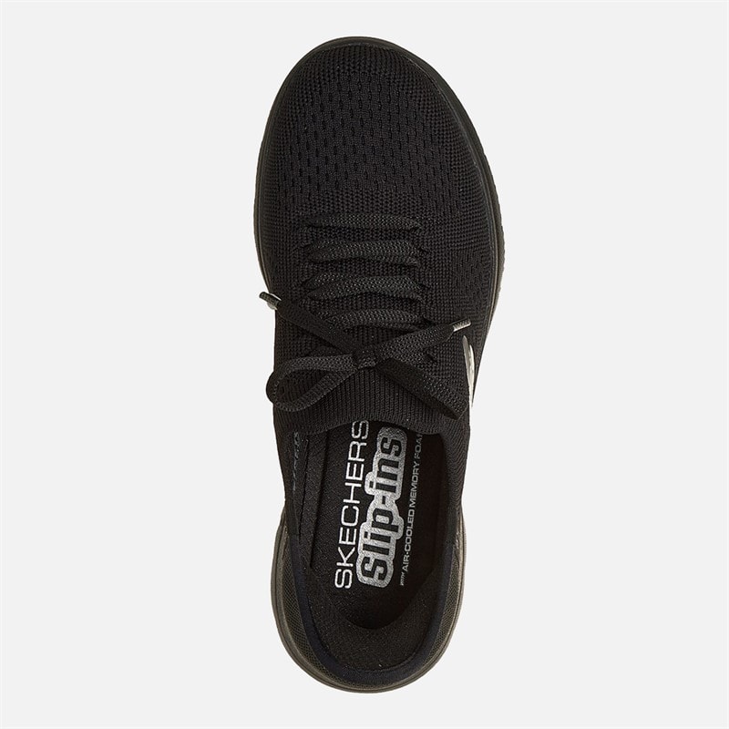 SKECHERS SPORT SKECHERS Womens Summits Slip in New Daily Sneakers Black - Image 4