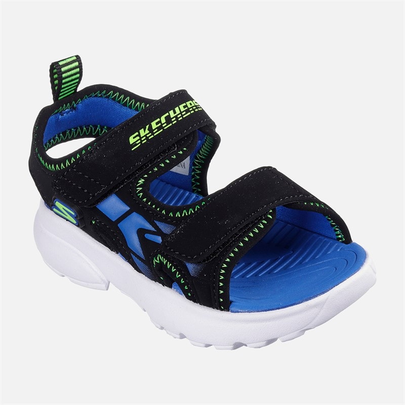 SKECHERS SPORT SKECHERS Boys Razor Splash Sandals Black - Image 3