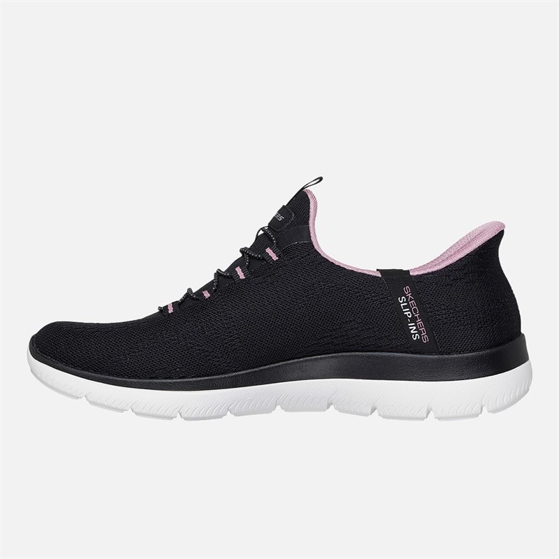 SKECHERS SPORT SKECHERS Womens Summits Dream Chaser Slip-In Sneakers Black & Purple/Mauve - Image 5