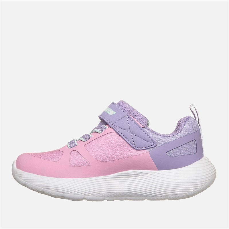 SKECHERS Infant Girls Dyna-Lite Tracing Tracks Sneakers Pink - Image 5