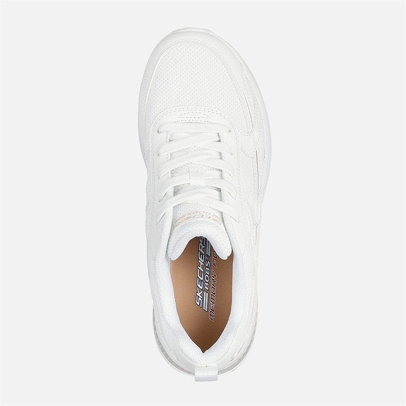 SKECHERS Womens Bobs Vision Air Sneakers White - Image 4