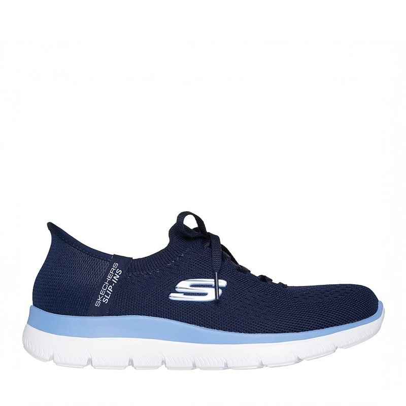 SKECHERS SPORT Womens Slip In Summits New Daily Sneakers Navy