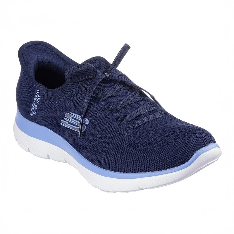 SKECHERS SPORT Womens Slip In Summits New Daily Sneakers Navy - Image 3