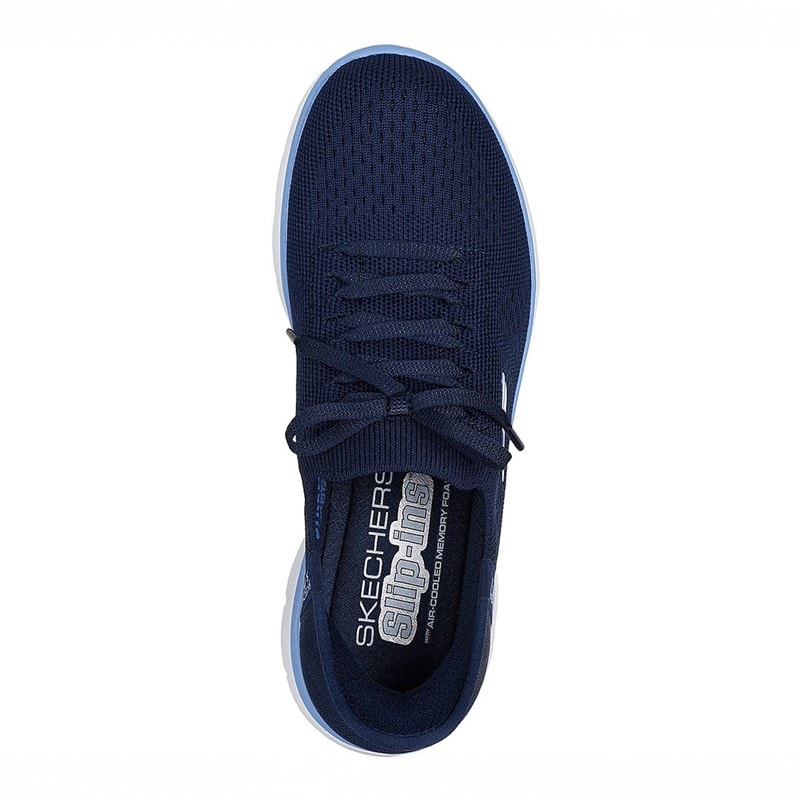 SKECHERS SPORT Womens Slip In Summits New Daily Sneakers Navy - Image 4