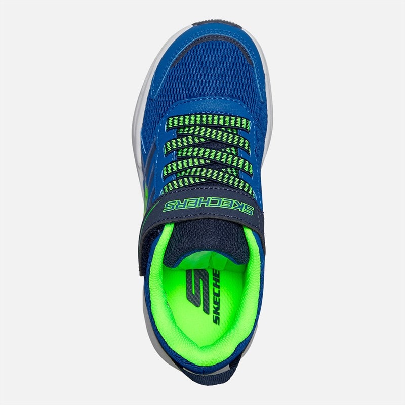 SKECHERS SPORT SKECHERS Boys Microspec Tread Sneakers Blue - Image 4