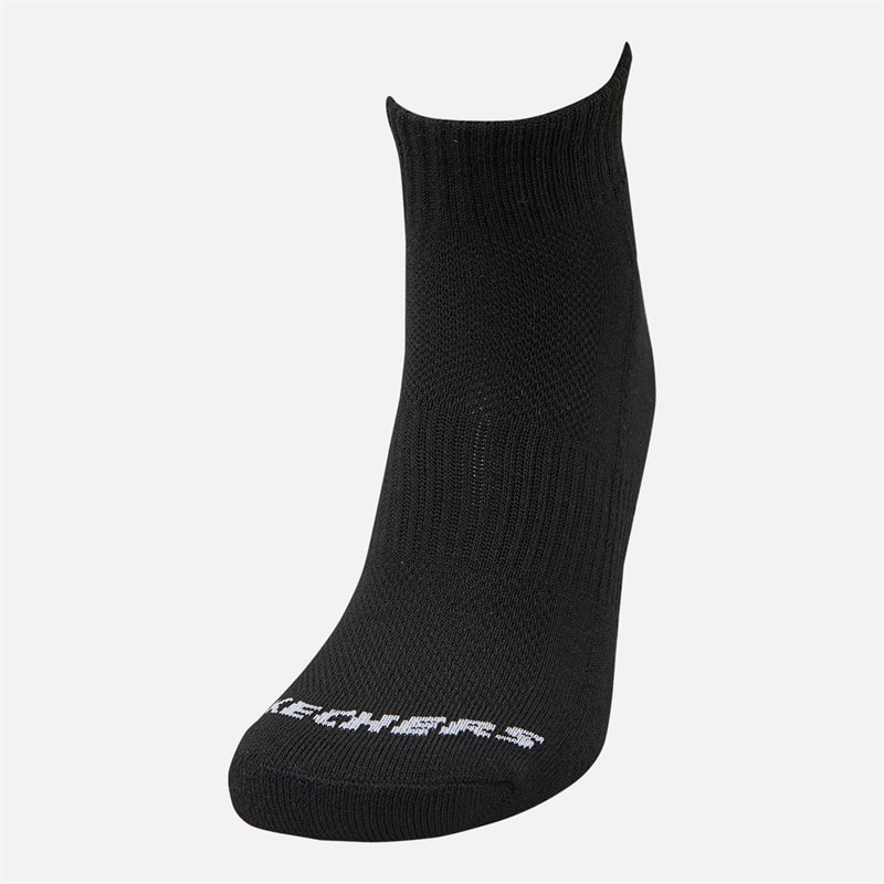SKECHERS SPORT SKECHERS Six Pack Quarter Socks Black - Image 2